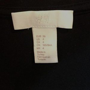 H&M Black Blazer 4 Small Long Sleeve 1 Button Jacket